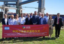 Partió el primer cargamento de trigo a China